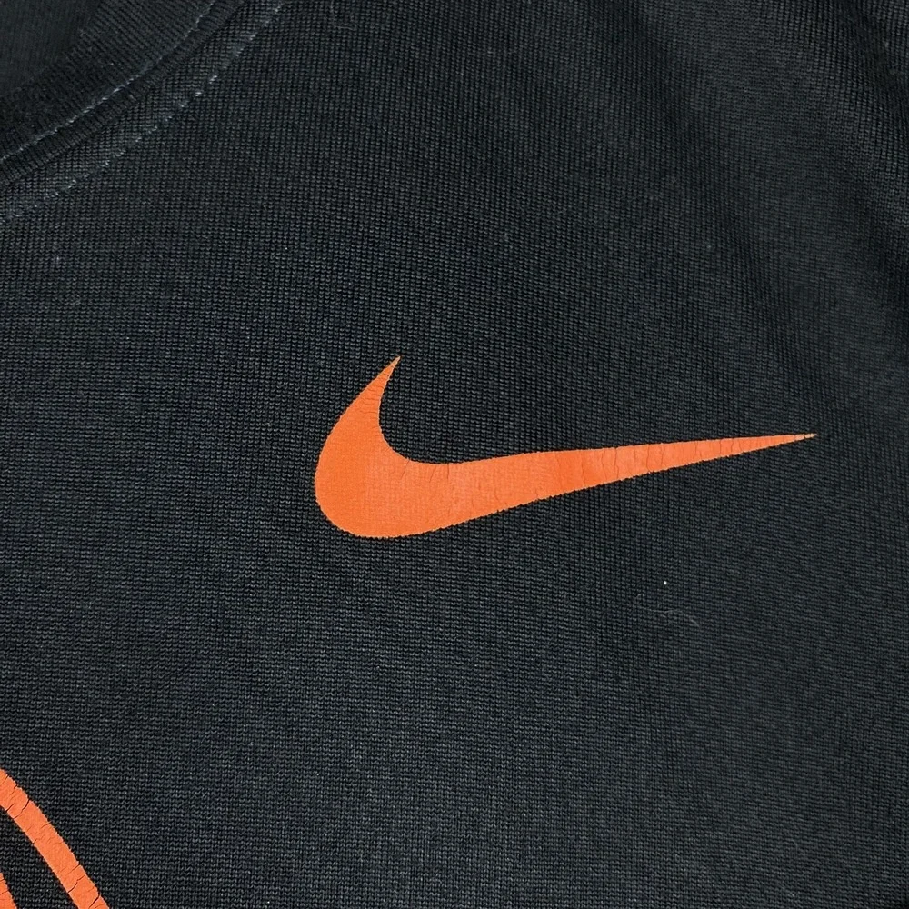 Nike Oklahoma State University Football T-Shirt Sz M‎ OSU Athletic Black DRI-FIT